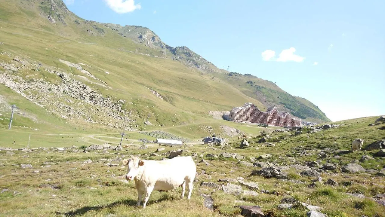 STUDIO en PLEINE MONTAGNE AVEC VUE SUR MARMOTTES La Mongie Apartamento